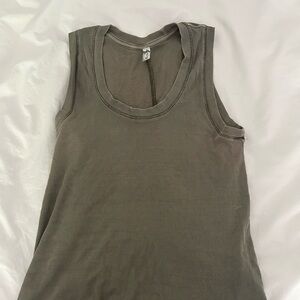 Free People Green Tank Top